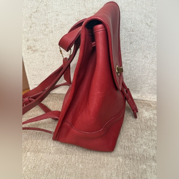 Vintage Coach Day Pack - Red Regular Size - EXCELLENT CONDITION C6C-9960 - Picture 5 of 10
